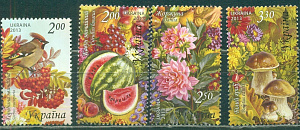 Украина, 2013, Щедрая Украина (III), Осень,4 марки из  блока